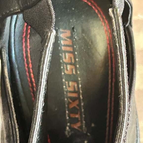 Leather Peep Toe Shootie - Picture 6 of 7